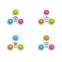 FIDGET SPINNER TRIPLO CON POP IT